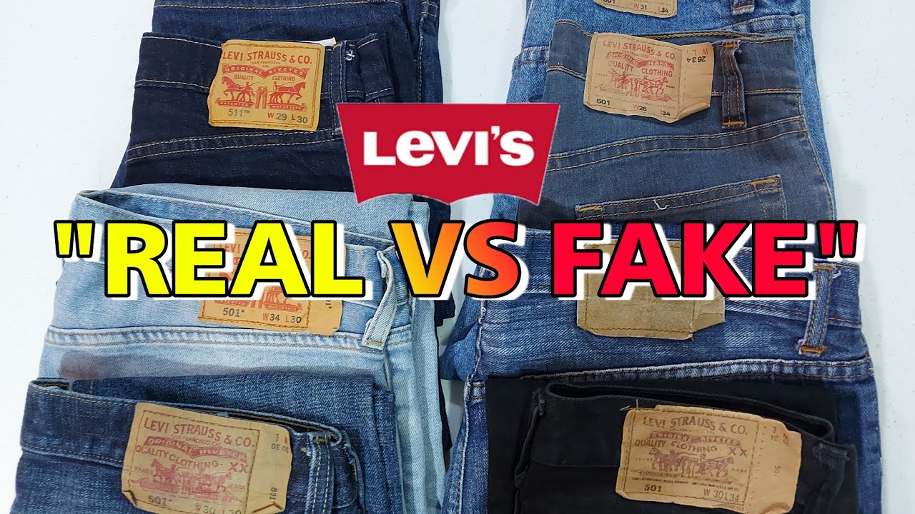 HOW TO SPOT FAKE LEVI'S JEANS|FAKE VS REAL - YouTube