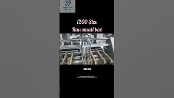 Big size 1200 XS High speed self-drive carrier folder gluer run small box  #foldinggluing