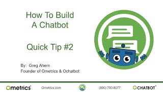 How to Build an AI Chatbot Quick Tips #2