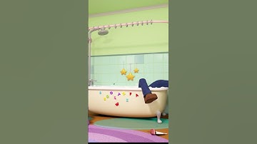 What a Mess! Clumsy Daddy 🛁🤭 #lellobee #shorts #clumsy #bathsong | Nursery Rhymes for Babies