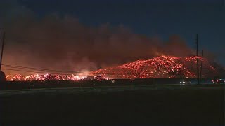 NW Houston mulch fire burns overnight