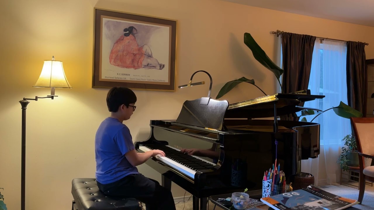 Levi performs Prelude in C Major by J.S. Bach