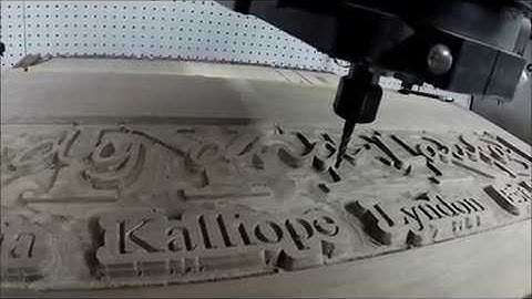 "Myers" Stacked text Milling with texturing  CNC Shark HD4