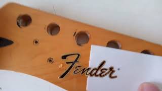 decal fender telecaster aplicação