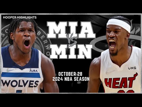 Miami Heat vs Minnesota Timberwolves Full Game Highlights | Oct 28 | 2024 NBA Season