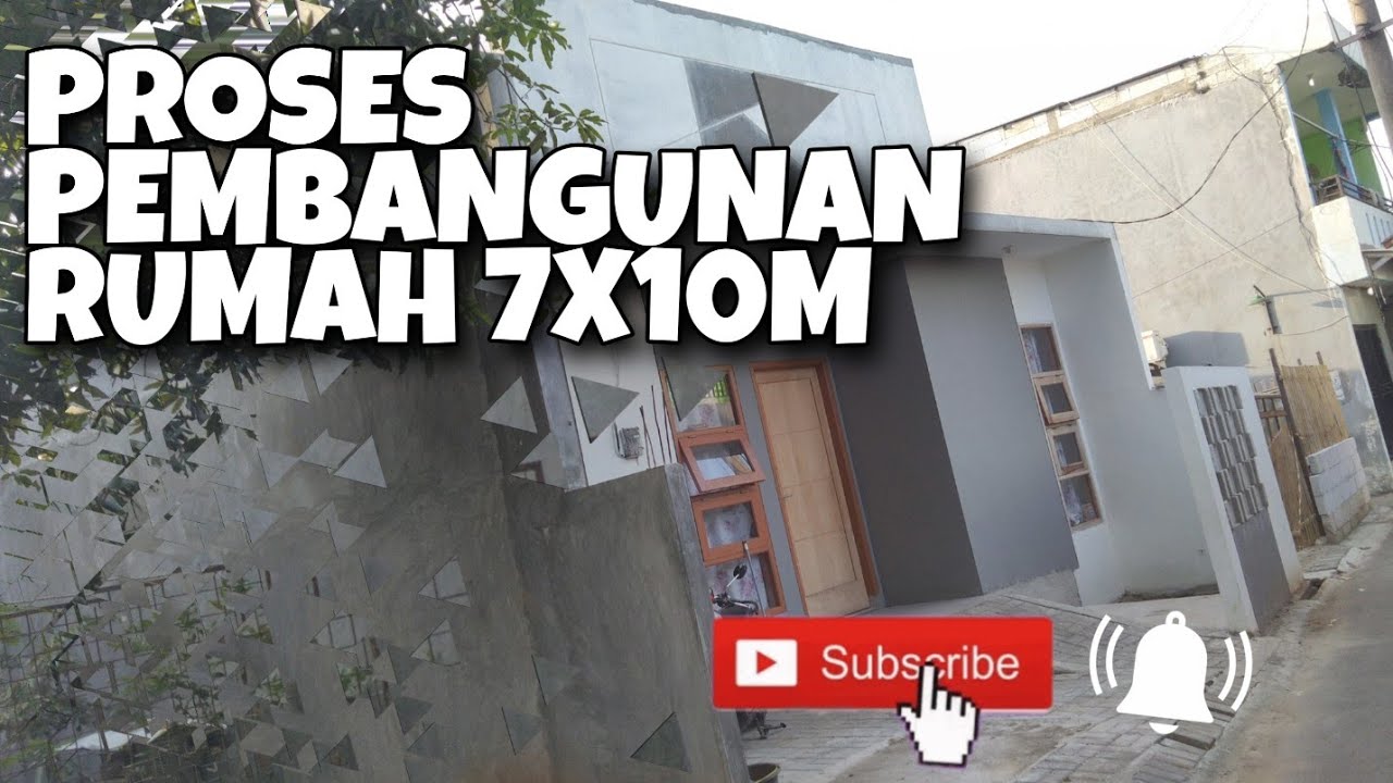  PROSES  PEMBANGUNAN RUMAH  DIKAVLING 7X10M YouTube