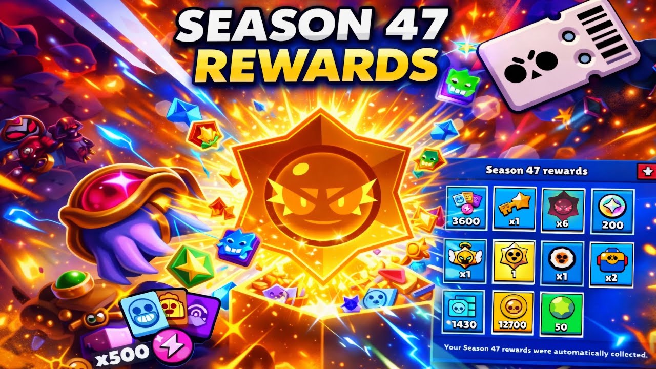 Я открыл все награды Сезона 47 в Brawl Stars! 😱🎁🔥