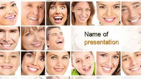 Smiling People PowerPoint Template