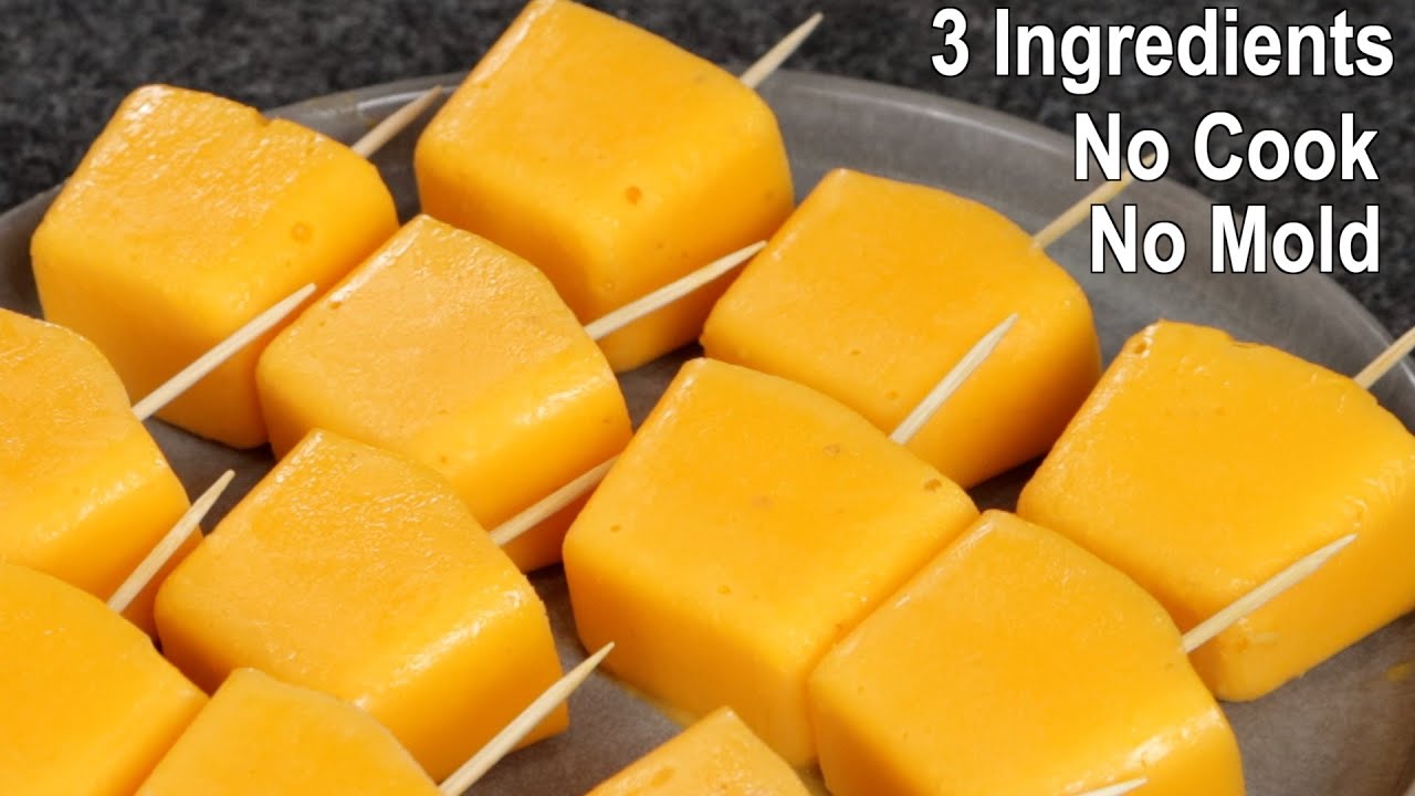 Just 3 Ingredients Mango Popsicle Recipe