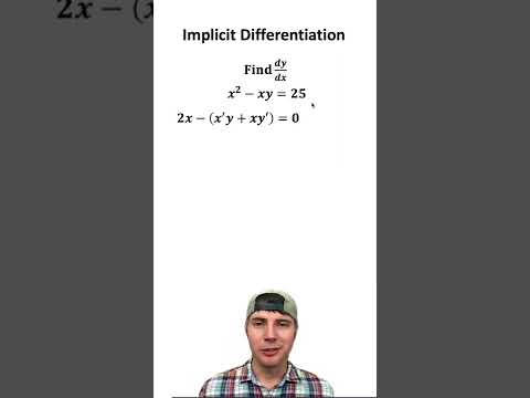 Impilicit Differentiation #shorts