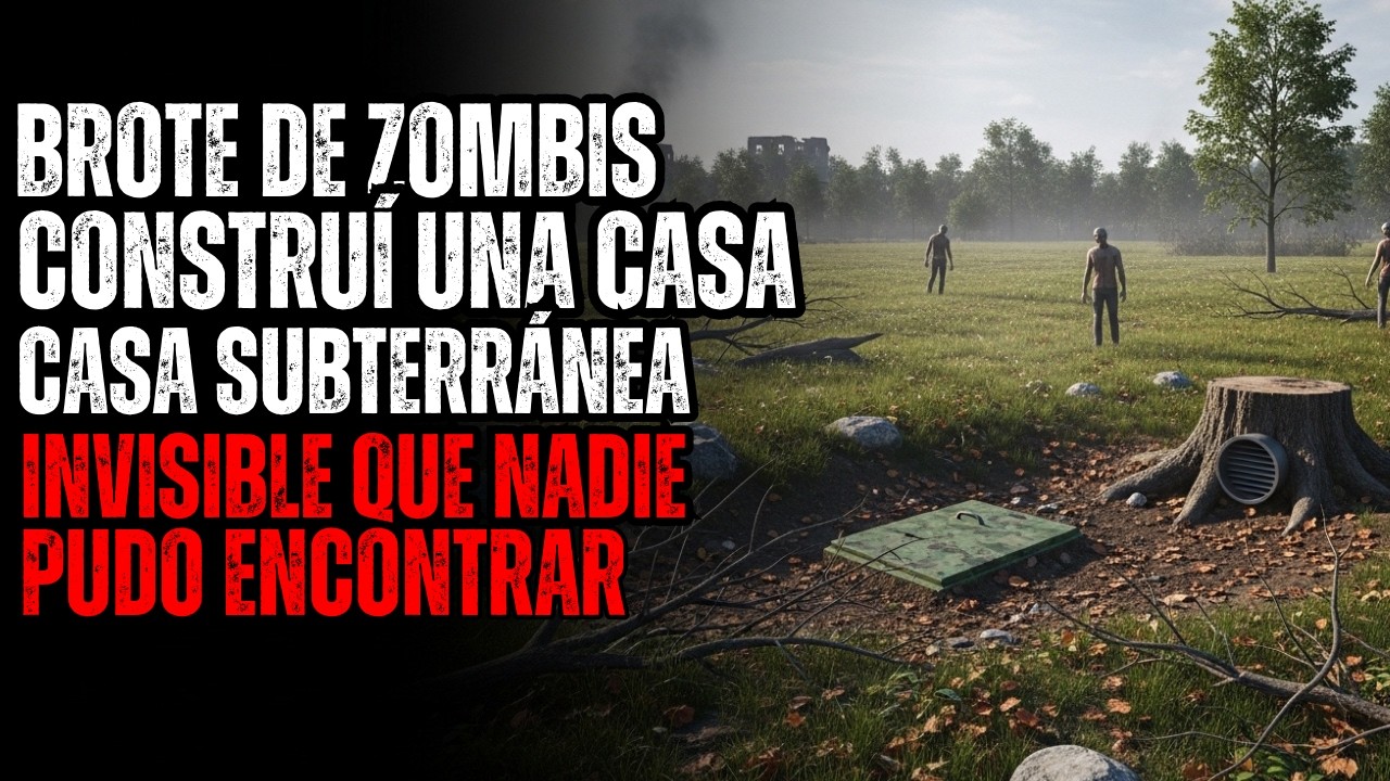 BROTE DE ZOMBIS: Construí una casa subterránea invisible que nadie pudo encontrar