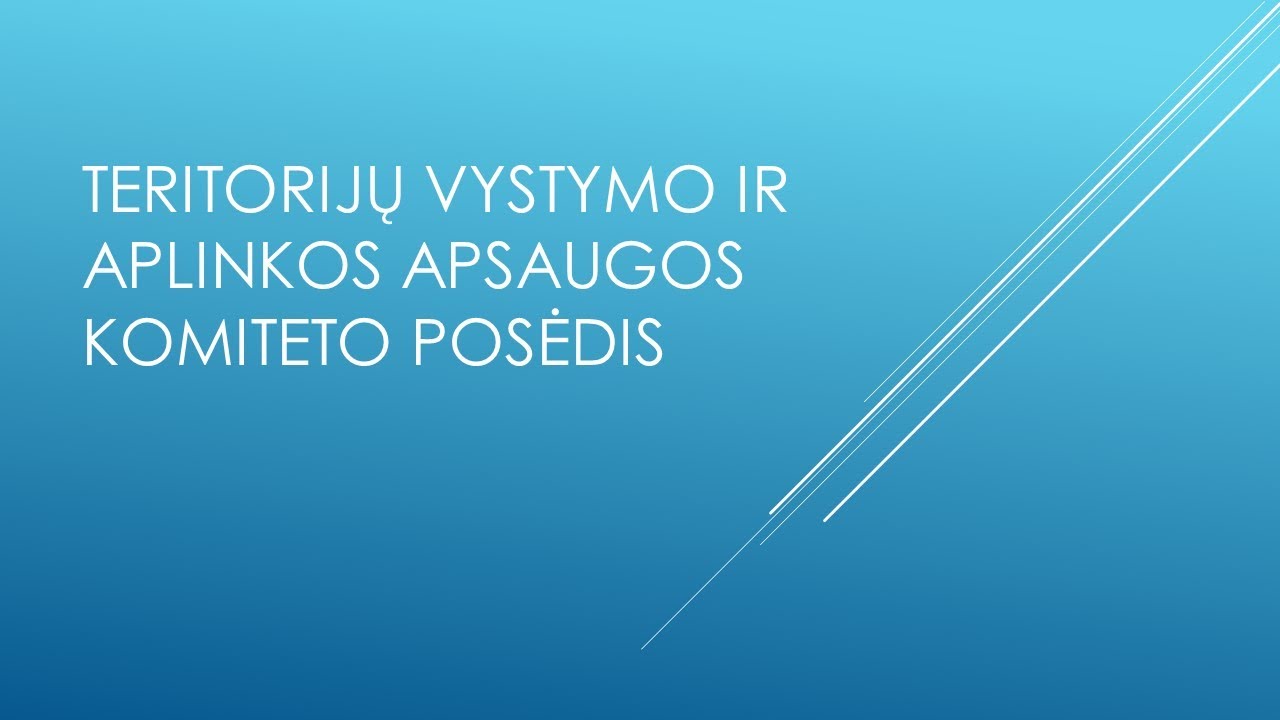 2026-03-03 Teritorijų vystymo ir aplinkos apsaugos komiteto posėdis