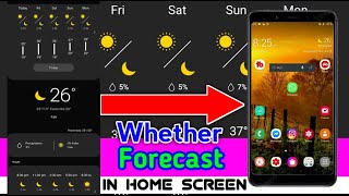 How to add weather forecast on mobile home screen | how to add weather widget in home screen screenshot 4