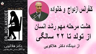 کنفرانس ازدواج و خانواده: هشت مرحله مهم رشد انسان٫ از ۸ سالگی تا ۲۲ سالگی