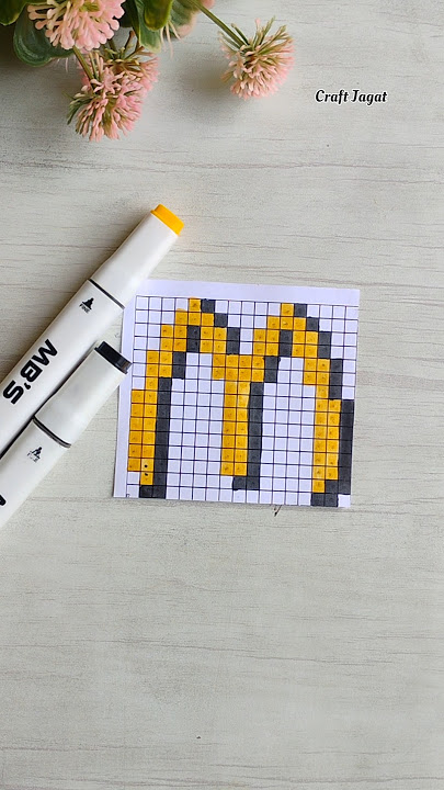 #shorts McDonald's logo pixel art #mcdonalds #shorts