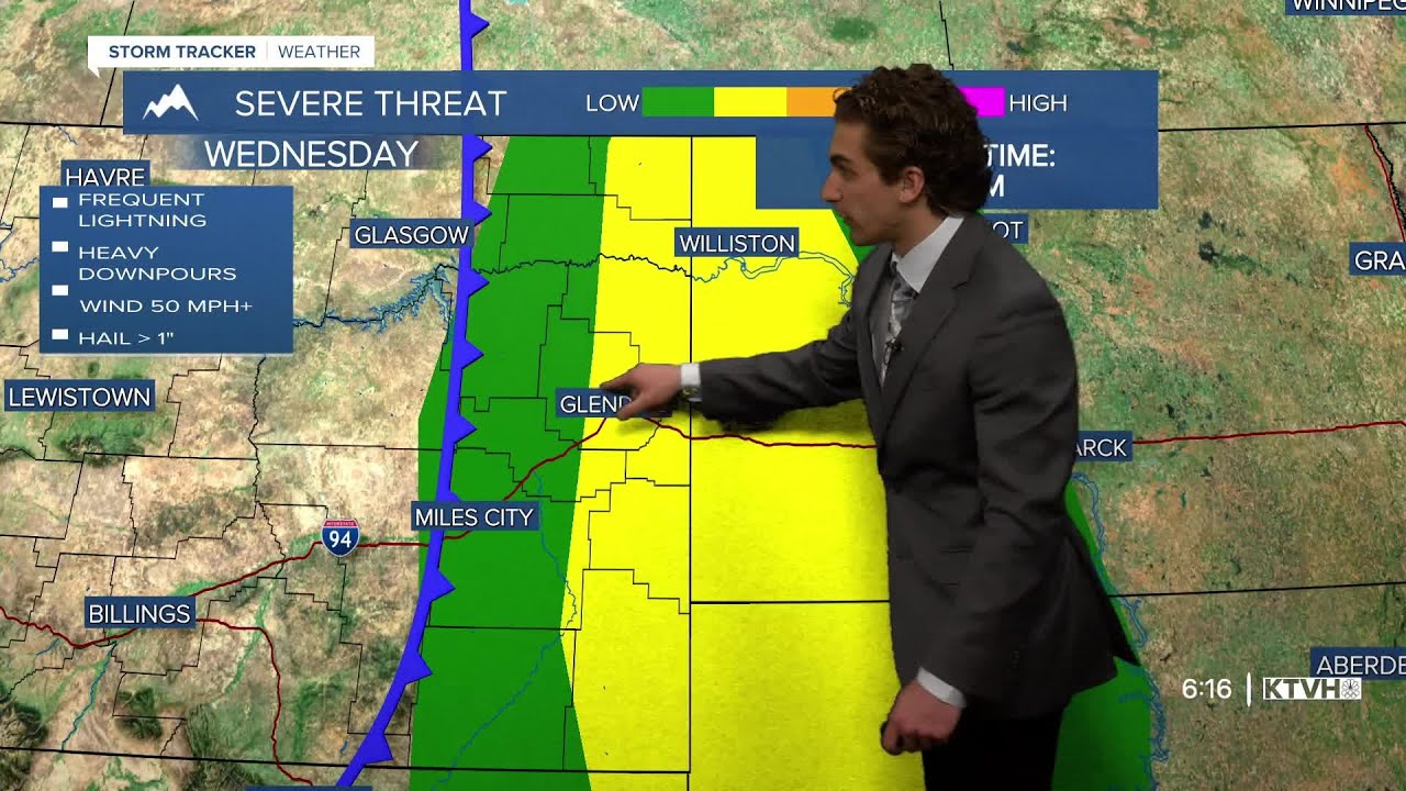 Strong to Severe Thunderstorms Possible Today and Tomorrow - YouTube