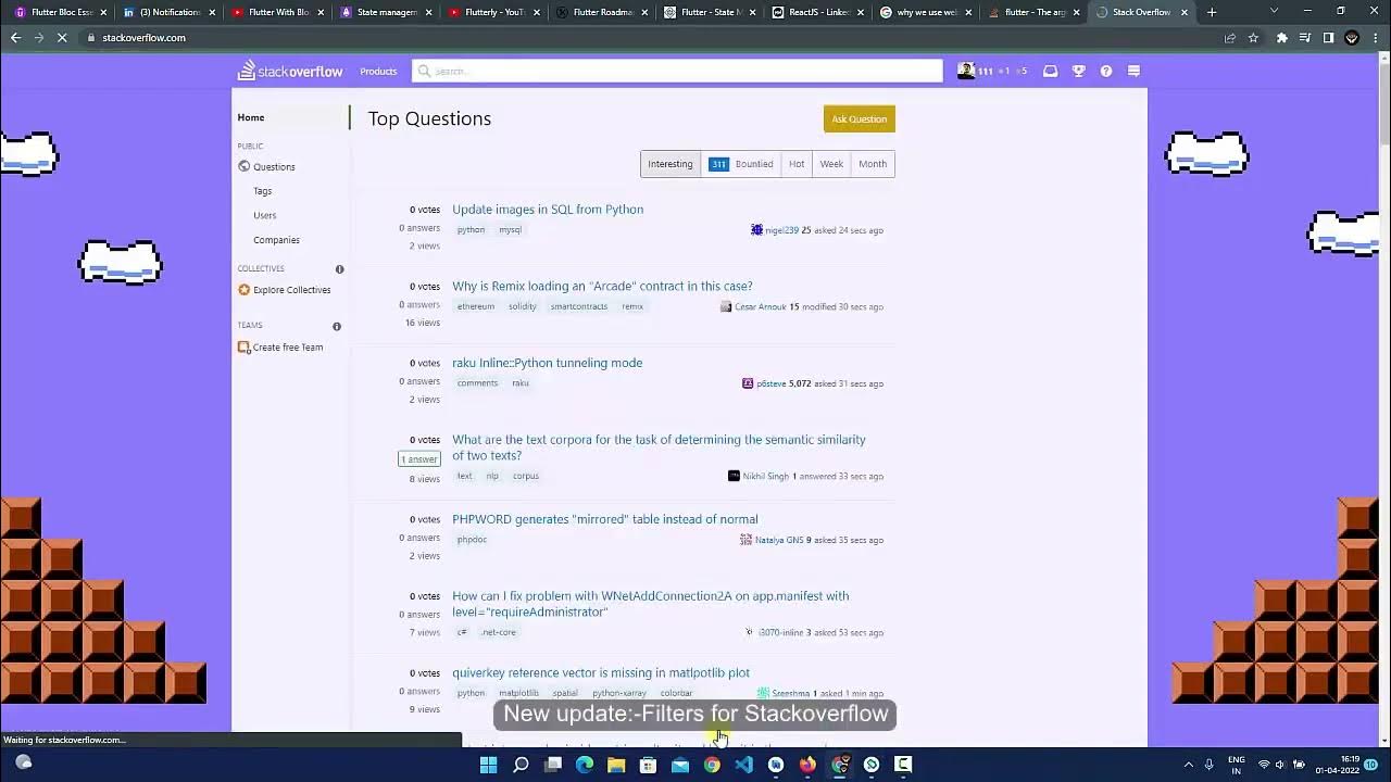 Filters by Stack overflow new update in stack overflow Stack overflow new property