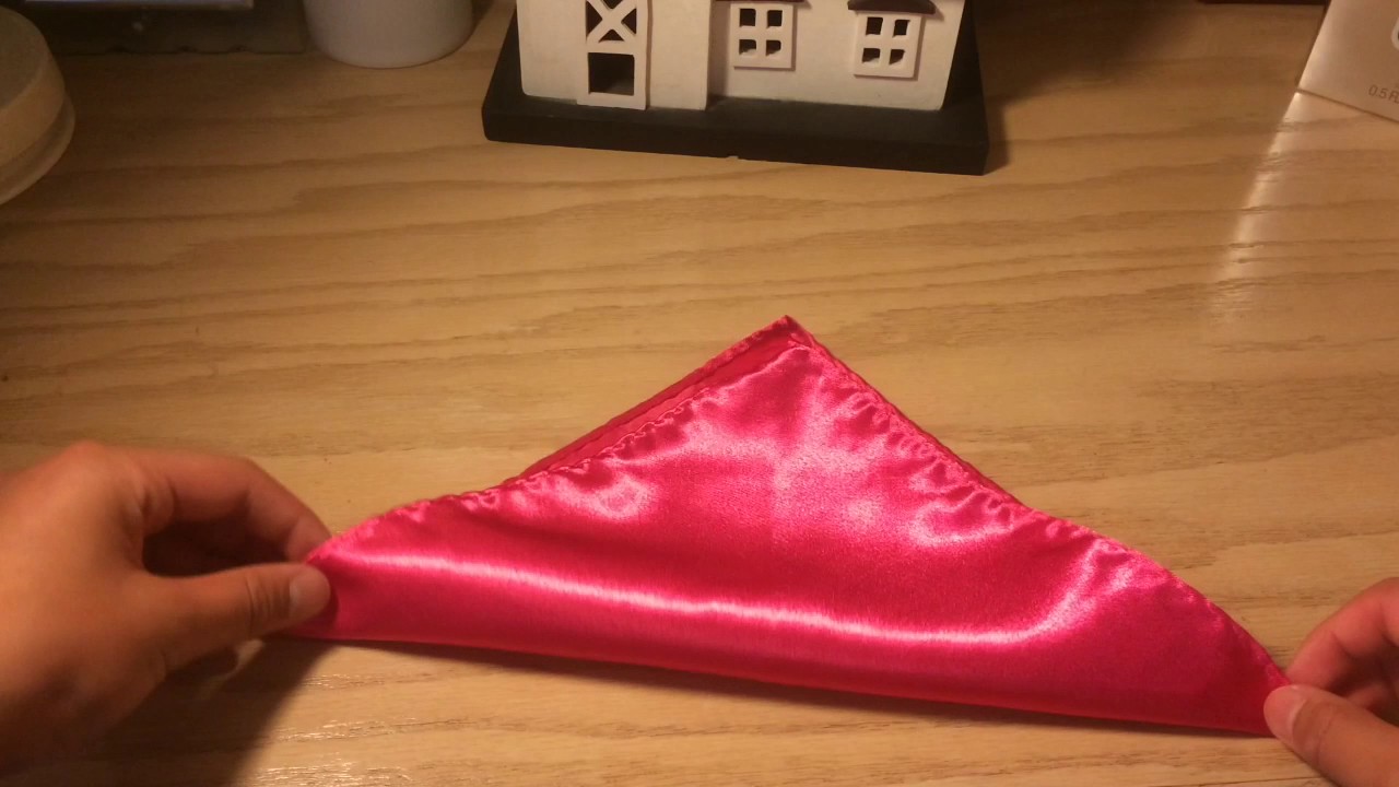 How to Fold Pocket Squares The Scallop Fold YouTube