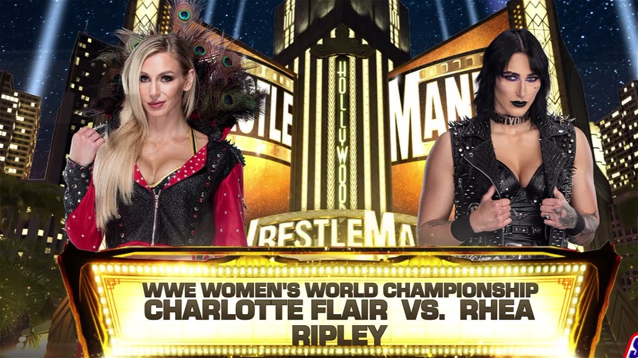 WWE WOMEN'S WORLD CHAPIONSHIP || CHARLOTTE FLAIR VS RHEA RIPLEY ...