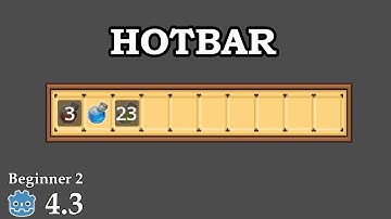 Hotbar with cooldown - Learn Godot 4 UI - no talking