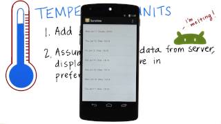 Temperature Units Setting - Developing Android Apps screenshot 3