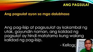 Kahulugan, Kahalagahan, Yugto at Proseso ng Pagsulat