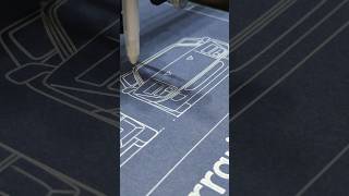 🚗​ Ferrari F40 Blueprint by Pen Plotter ✍️ #blueprints  #penplotter #ferrari Profile