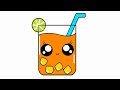How to draw a Cute Juice Cup