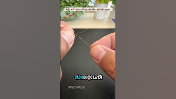 Cách buộc lưỡi câu cực chắc – Cứu bạn khỏi mất cá đáng tiếc!🎣 #luoicau #buocluoichuan#câucá #short