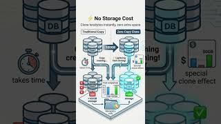 Snowflake Zero-Copy Clone - Clone Data Instantly Without Extra Storage #snowflake #bigdata