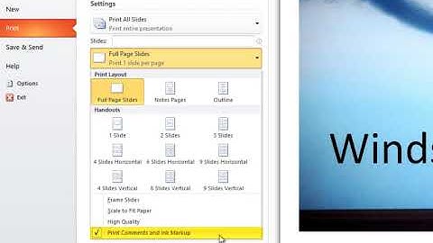 Microsoft PowerPoint: How to Print Comments
