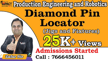 Diamond Pin Locator | Jigs and Fixtures | Production Engineering and Robotics #engineering #gateexam