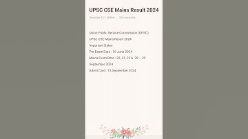 UPSC CSE Mains Result 2024#upsc mains result 2024# @upscwithAman2025  #upscwithaman2025 upsc