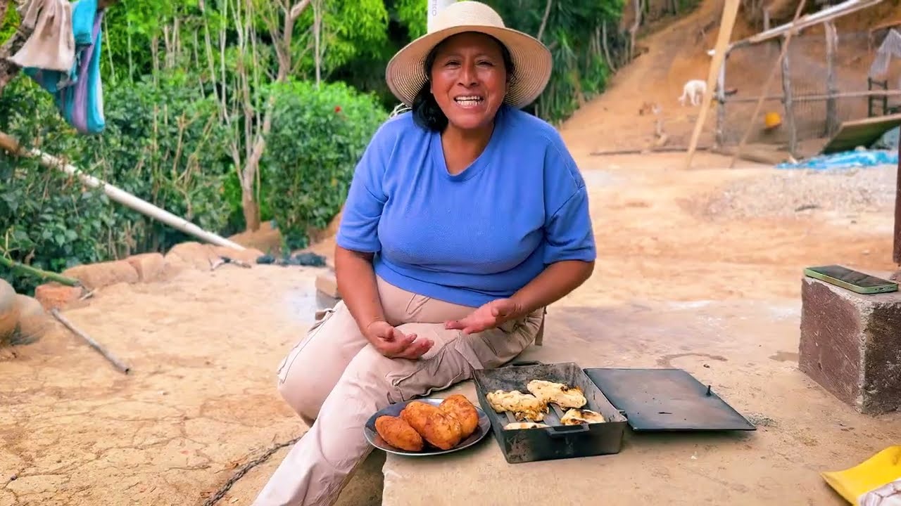 Me voy hacer la ultima comida del día con yuca y carne molida