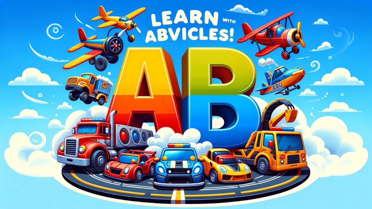 Learn the Alphabet with Cars, Trucks, and More I ABC Song with Vehicles ...