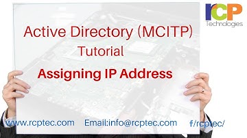 Hardware and Networking (MCITP) Tutorial | Assigning IP Address to Active Directory