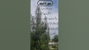 Amazing Voice AL BALAD سورة البلد #egzonibrahimi #surahalbalad #surahbalad #albalad