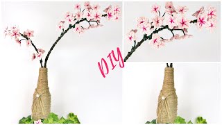 DIY | Vase of Sakura Blossoms Tutorial | Sakura Branch + Vase Tutorial