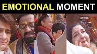 Unseen video: Sonu Nigam, Anuradha Paudwal, Hariharan break into tears during Ram Mandir ceremony