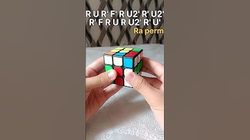 Ra perm Algorithm/rubik