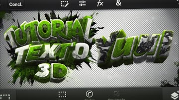 TUTORIAL: COMO FAZER TEXTO 3D INCRÍVEL PELO ANDROID! (Igual Cinema 4D) PSTOUCH/PIXELLAB.