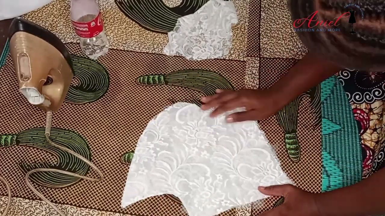 How to laminate or add lining to a lace fabric. Easy to learn