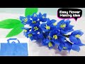 Making Easy Shopping Bag Flower || Shopping bag Flower tutorial ||Shopping Bag flower making at home