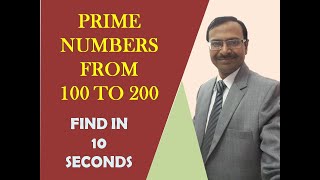 Trick 469 - Shortcut to Find PRIME NUMBERS BETWEEN 100 and 200 screenshot 1