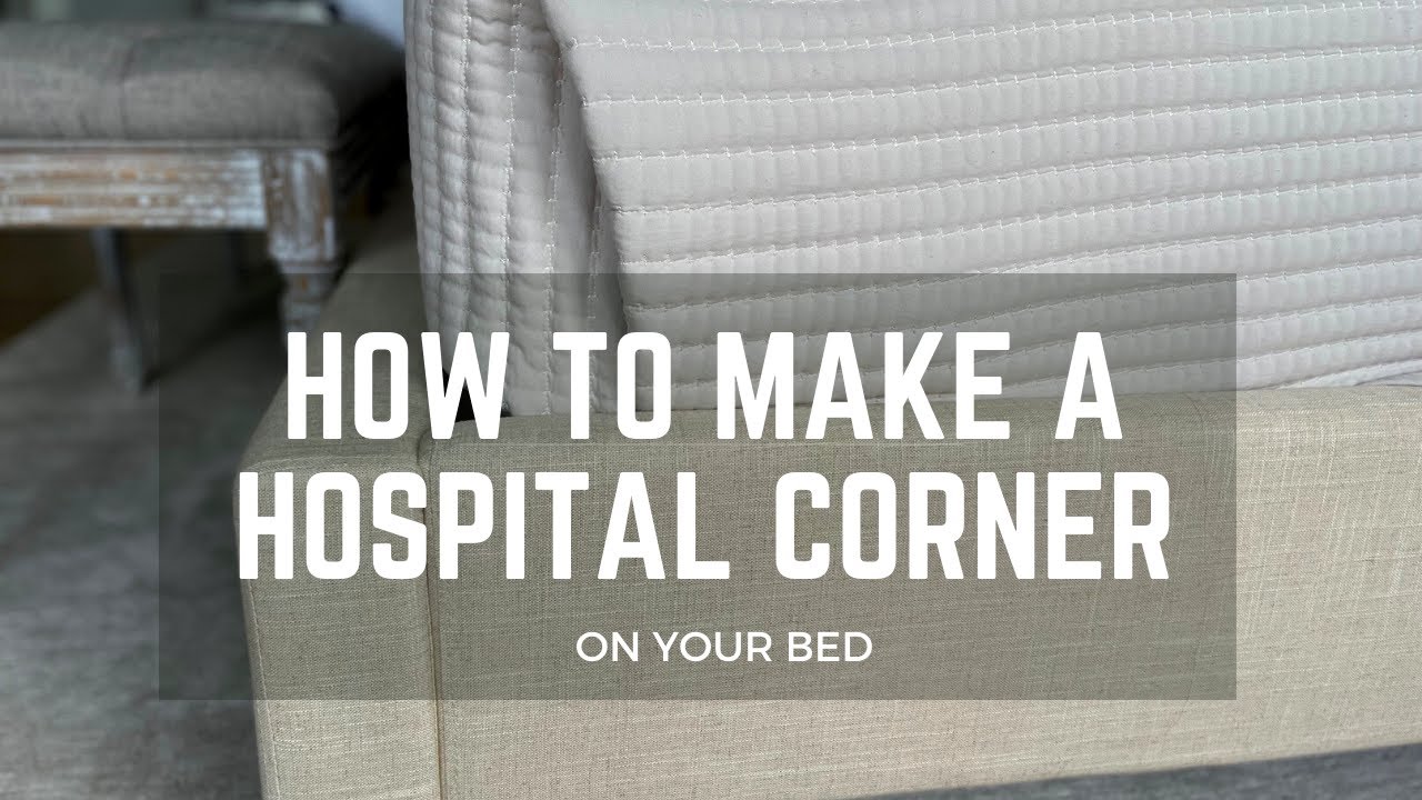 How to make hospital corner when making your bed YouTube