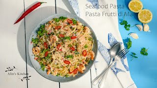 Seafood Pasta - Pasta Frutti di Mare. Dinner idea, in 15 minutes.