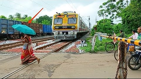 Super Speedy ICF EMU Local Train Dangerous & Furious Moving Out At Railgate