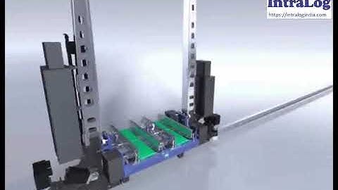 AS/RS Miniload Stacker Crane Multiple Loads Double Deep Upto 300 kgs