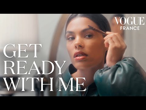 Tina Kunakey Gets Ready for Loewe Show at Paris Fashion Week | Vogue France