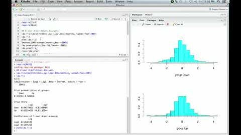 Statistical Learning: 4.R.2 Linear Discriminant Analysis
